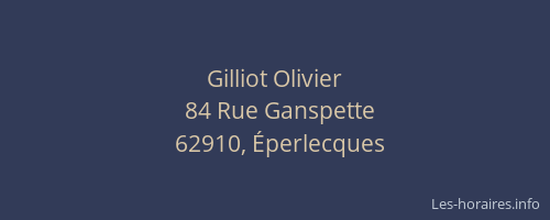 Gilliot Olivier
