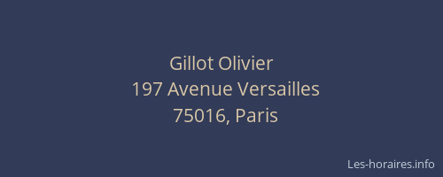 Gillot Olivier