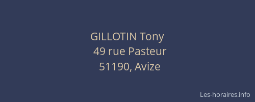 GILLOTIN Tony