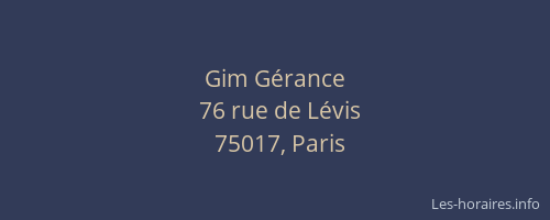Gim Gérance