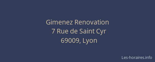 Gimenez Renovation