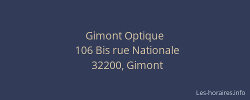 Gimont Optique