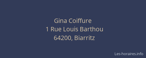Gina Coiffure