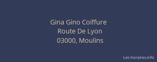 Gina Gino Coiffure