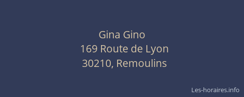 Gina Gino