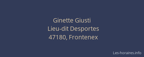 Ginette Giusti