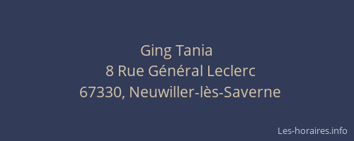 Ging Tania