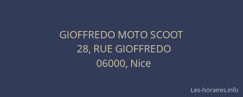 GIOFFREDO MOTO SCOOT