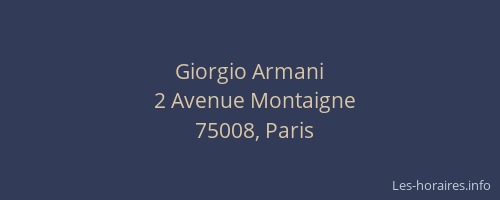 Giorgio Armani