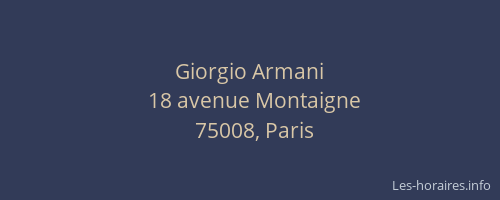 Giorgio Armani