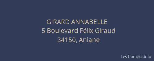 GIRARD ANNABELLE