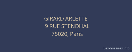 GIRARD ARLETTE