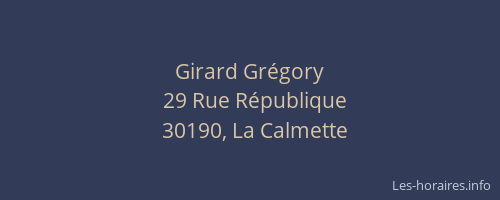 Girard Grégory