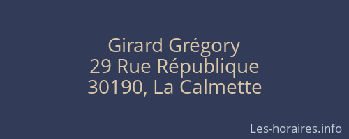 Girard Grégory
