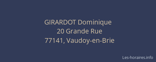 GIRARDOT Dominique