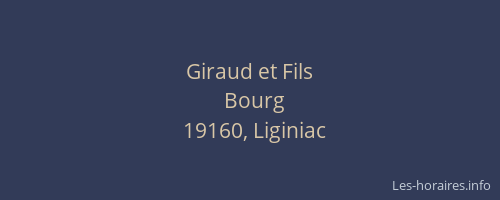 Giraud et Fils