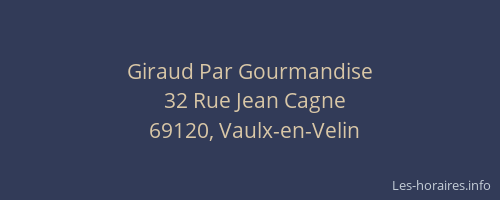 Giraud Par Gourmandise