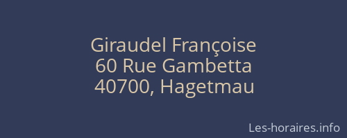 Giraudel Françoise