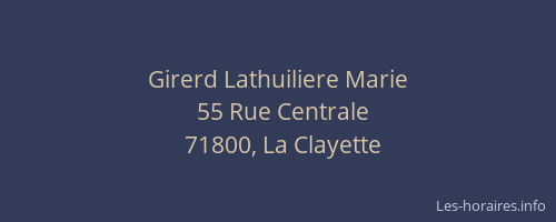 Girerd Lathuiliere Marie