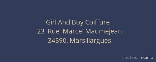 Girl And Boy Coiffure