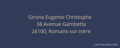 Girona Eugenio Christophe