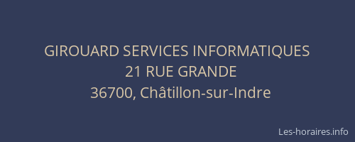 GIROUARD SERVICES INFORMATIQUES