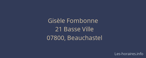 Gisèle Fombonne
