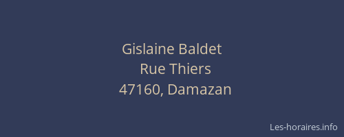 Gislaine Baldet