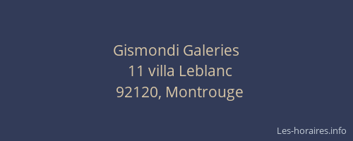 Gismondi Galeries