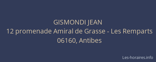 GISMONDI JEAN