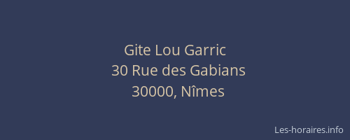 Gite Lou Garric