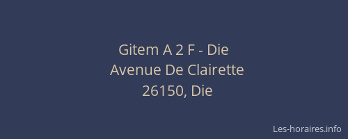 Gitem A 2 F - Die