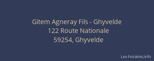 Gitem Agneray Fils - Ghyvelde