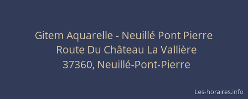 Gitem Aquarelle - Neuillé Pont Pierre