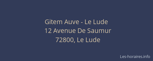 Gitem Auve - Le Lude