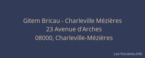 Gitem Bricau - Charleville Mézières