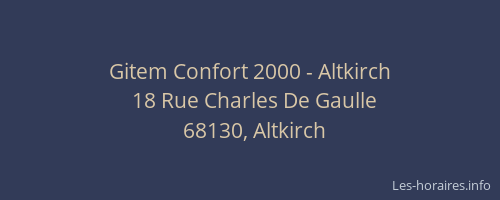 Gitem Confort 2000 - Altkirch