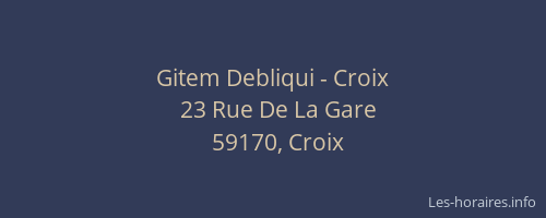 Gitem Debliqui - Croix
