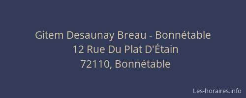 Gitem Desaunay Breau - Bonnétable