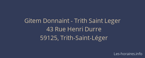 Gitem Donnaint - Trith Saint Leger