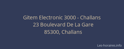 Gitem Electronic 3000 - Challans
