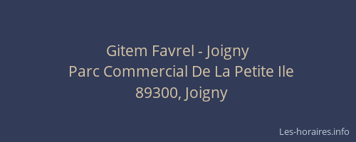 Gitem Favrel - Joigny