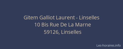 Gitem Galliot Laurent - Linselles
