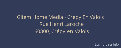 Gitem Home Media - Crepy En Valois