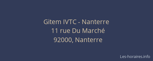 Gitem IVTC - Nanterre
