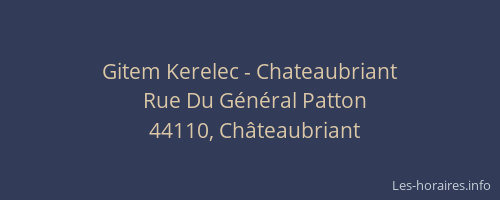 Gitem Kerelec - Chateaubriant
