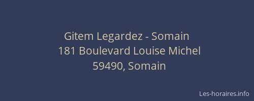 Gitem Legardez - Somain