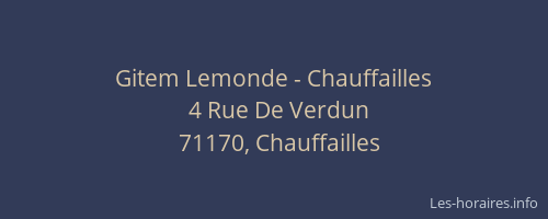 Gitem Lemonde - Chauffailles
