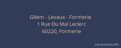 Gitem - Levaux - Formerie