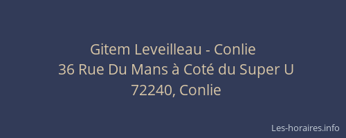 Gitem Leveilleau - Conlie